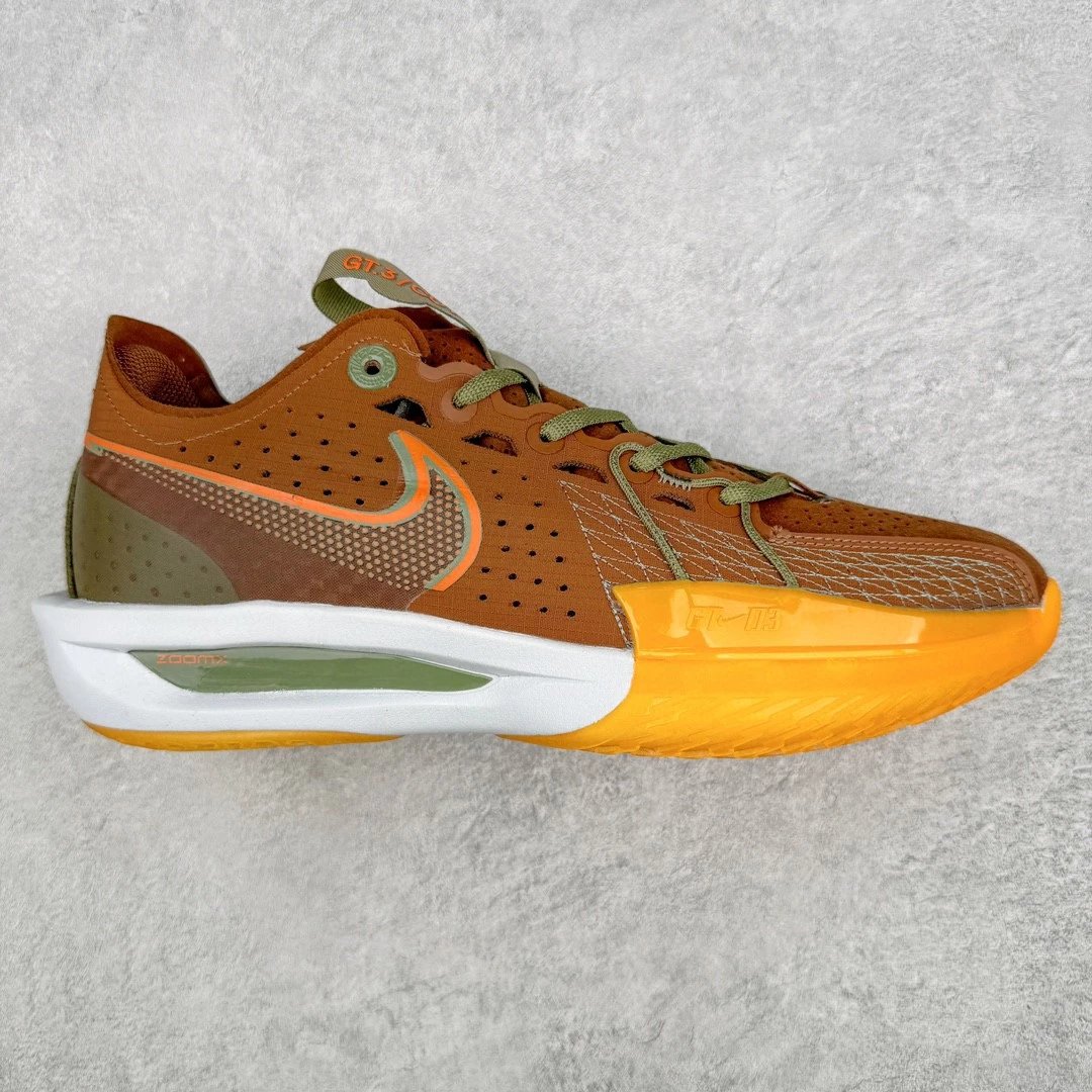 Nike Sneakers Air Zoom GT Cut 3 Basketball Shoes — Coffee yellow