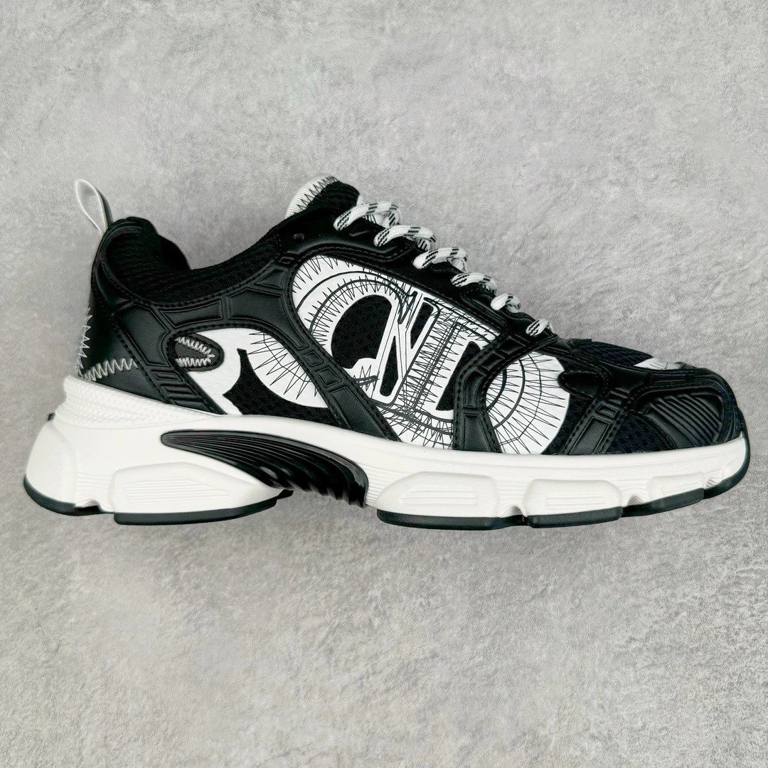 Dior Sneakers Chunky mesh — black and white leather