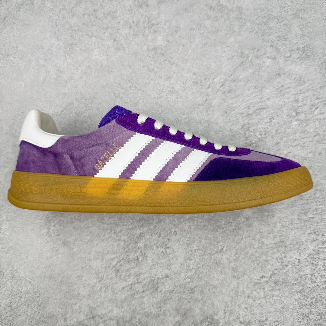 Gucci Sneakers Adidas x Gazelle — Purple white tail
