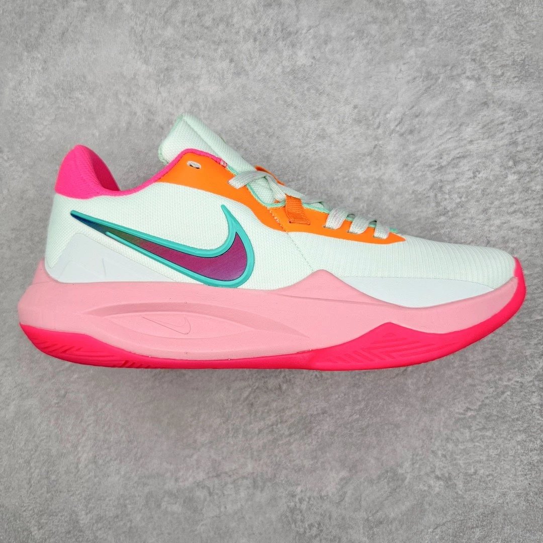 Nike Sneakers Precision 6 Basketball Shoes — red green orange