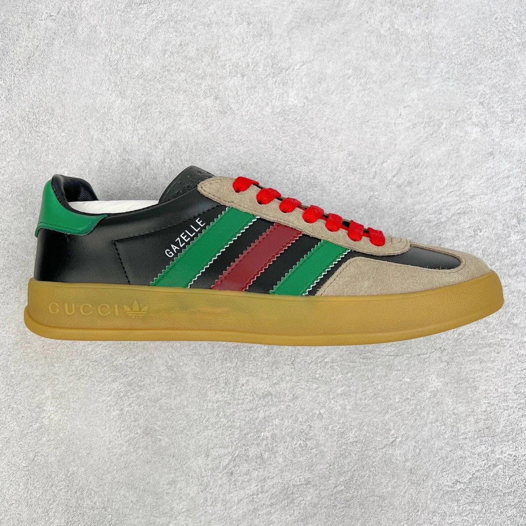 Gucci Sneakers Adidas x Gazelle — Color-blocked green tail
