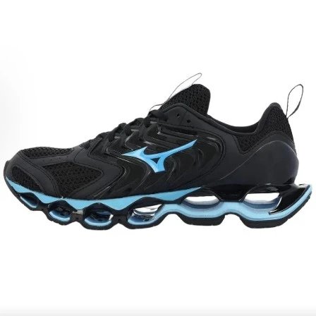 Mizuno Sneakers Wave Prophecy LS mechanical-cushioning — Black and blue J1GC 258385