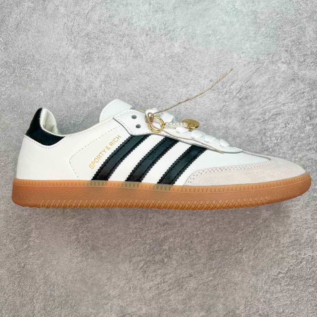 Adidas Sneakers Bermuda three-stripe low-top — Black and white