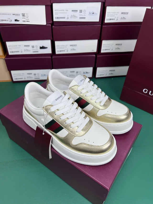 Gucci Sneakers Platform with Web Stripe product detail image 14