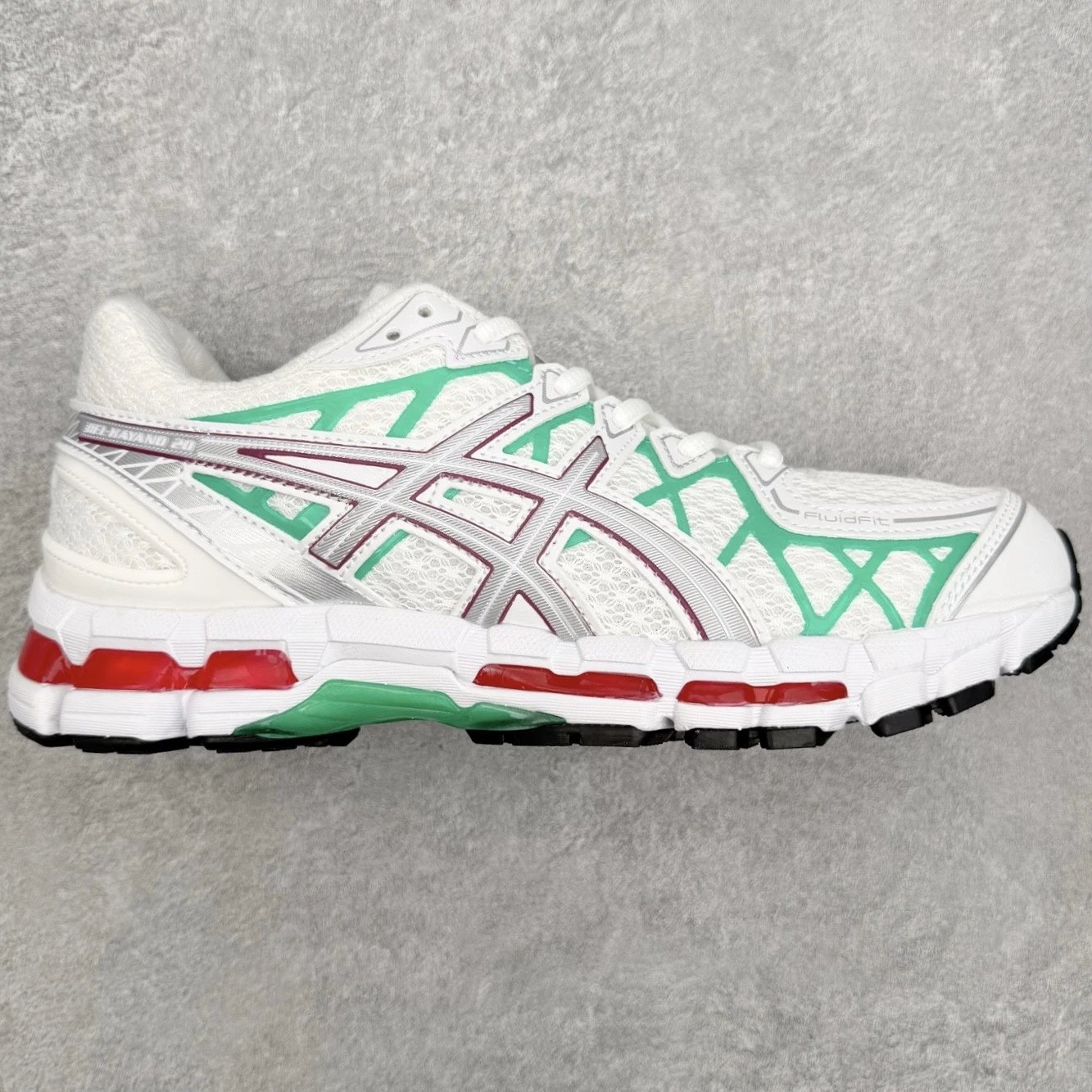 ASICS Sneakers GEL-KAYANO 20 — White, green, red