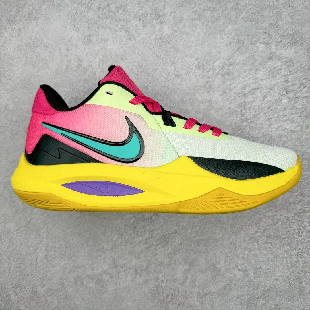 Nike Sneakers Precision 6 Basketball Shoes — red and purple mandarin duck