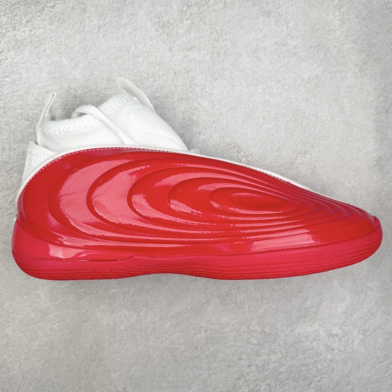 Unbranded Sneakers Laceless knit basketball with sculpted concentric upper — Red