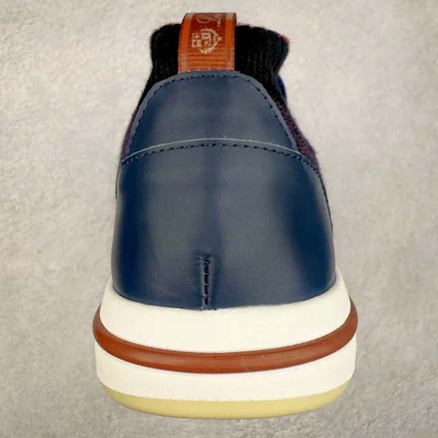 Unbranded Sneakers Knit Sock with Leather Heel Panels product detail image 26