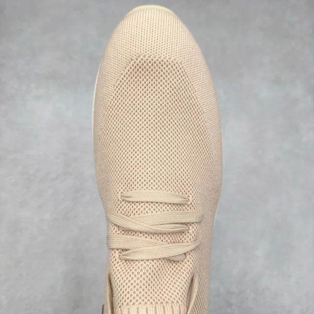 Unbranded Sneakers Knit Sock with Leather Heel Panels product detail image 4