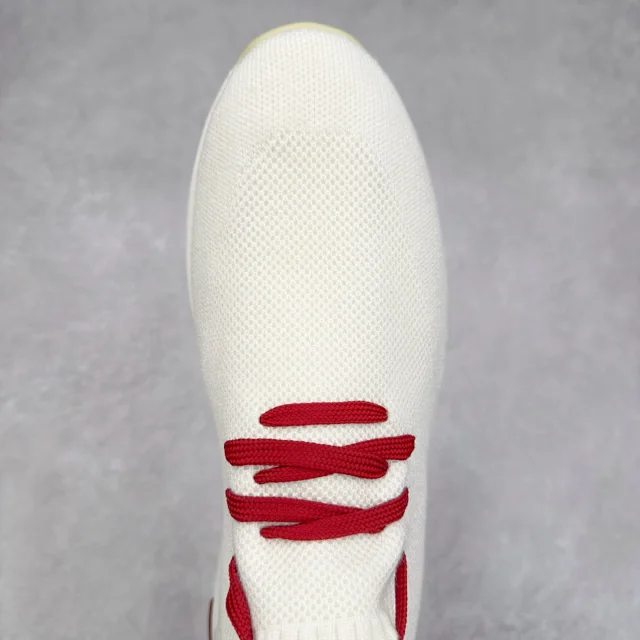 Unbranded Sneakers Knit Sock with Leather Heel Panels product detail image 13