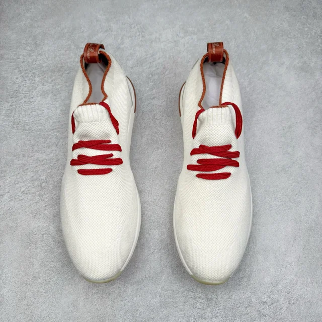 Unbranded Sneakers Knit Sock with Leather Heel Panels product detail image 11