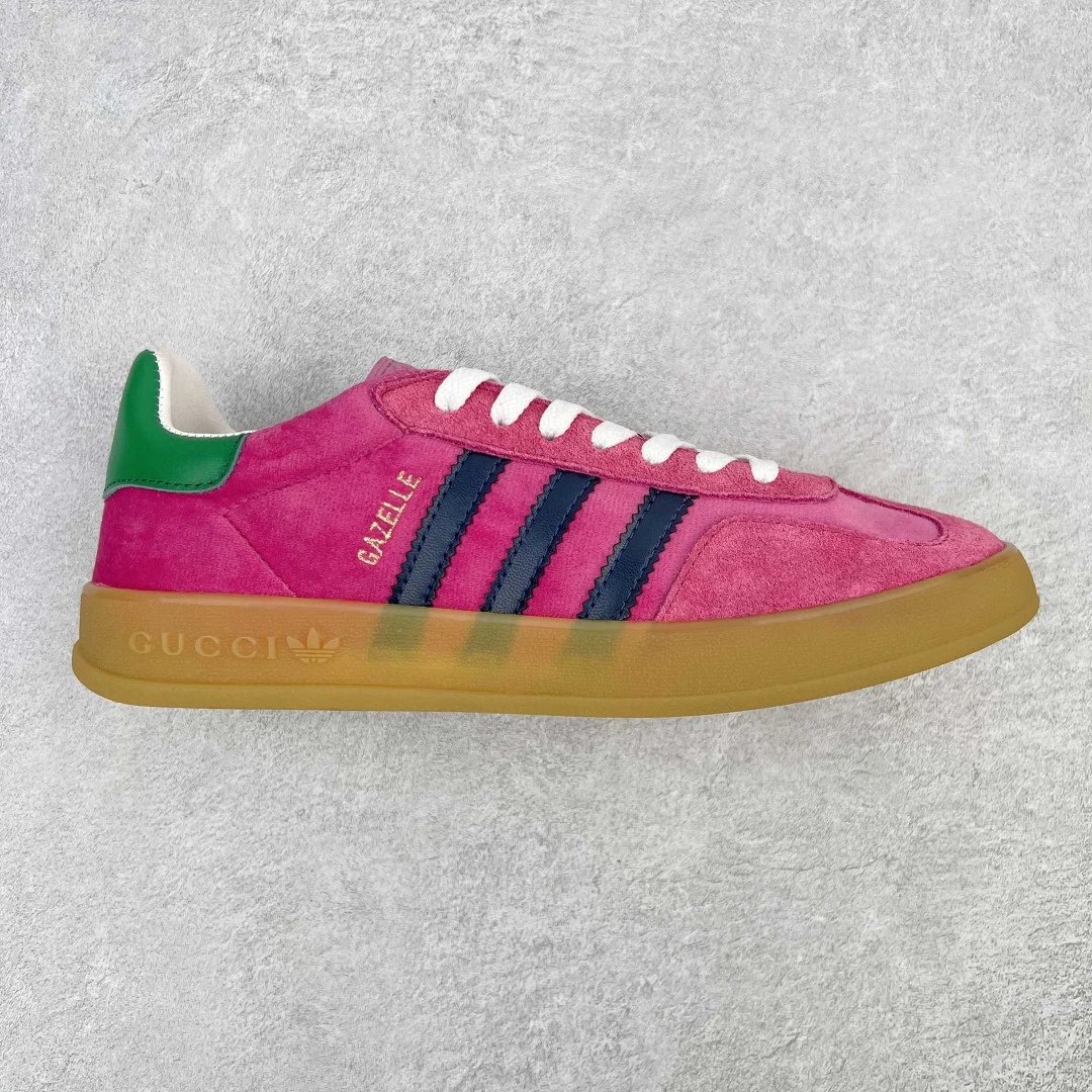 Gucci Sneakers Adidas x Gazelle — Pink green tail