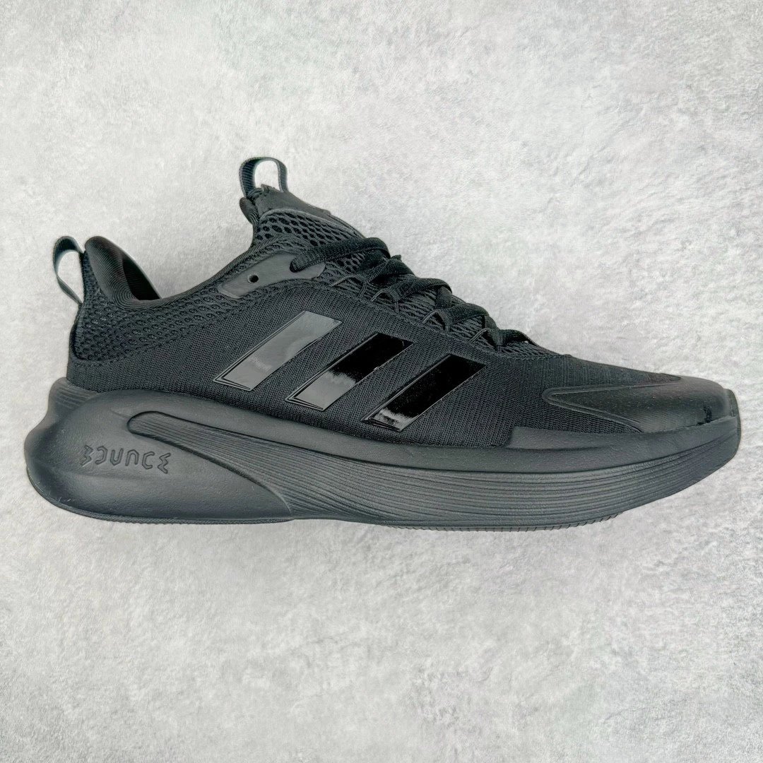 Unbranded Sneakers Low-Top Mesh Lace-Up with Three-Stripe Side Design — Black