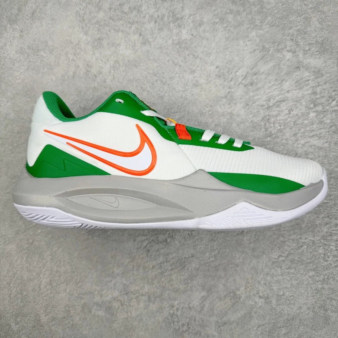 Nike Sneakers Precision 6 Basketball Shoes — green white orange