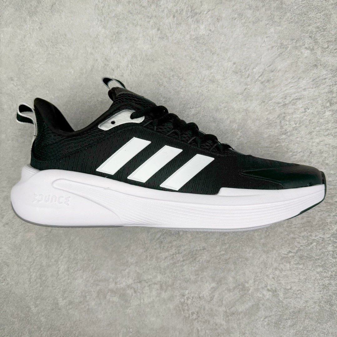 Unbranded Sneakers Low-Top Mesh Lace-Up with Three-Stripe Side Design — Black and white