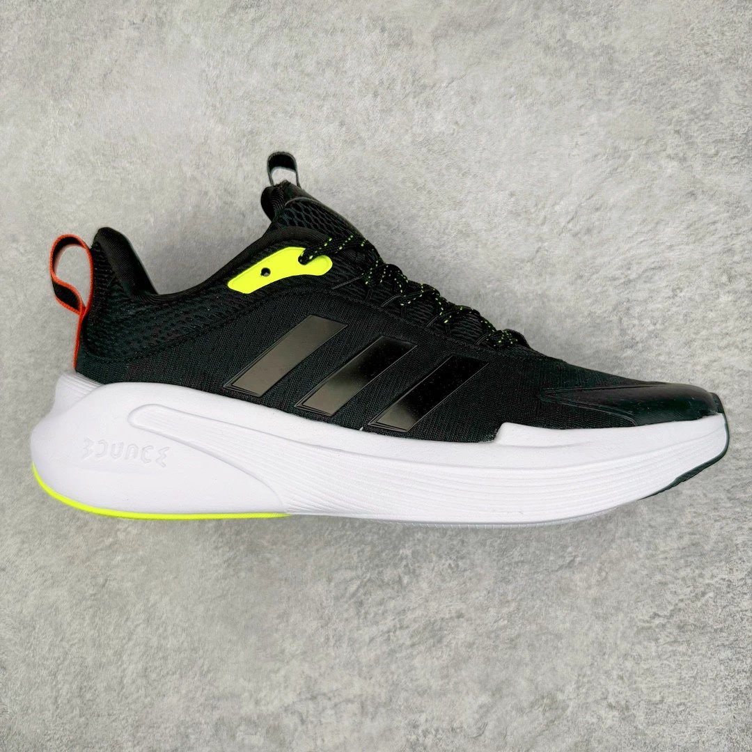 Unbranded Sneakers Low-Top Mesh Lace-Up with Three-Stripe Side Design — Black, white, and yellow