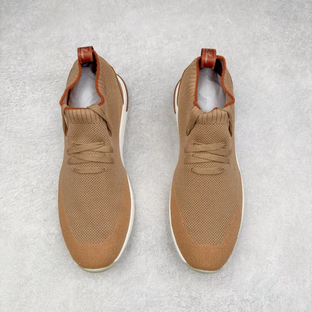 Unbranded Sneakers Knit Sock with Leather Heel Panels product detail image 47