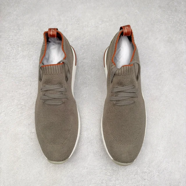 Unbranded Sneakers Knit Sock with Leather Heel Panels product detail image 38