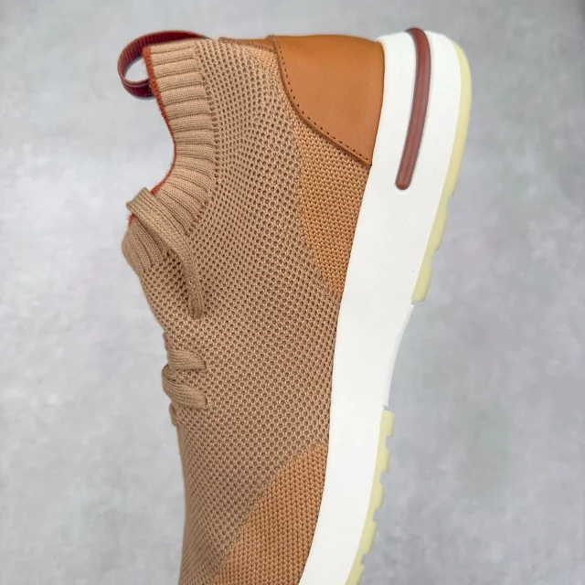 Unbranded Sneakers Knit Sock with Leather Heel Panels product detail image 52
