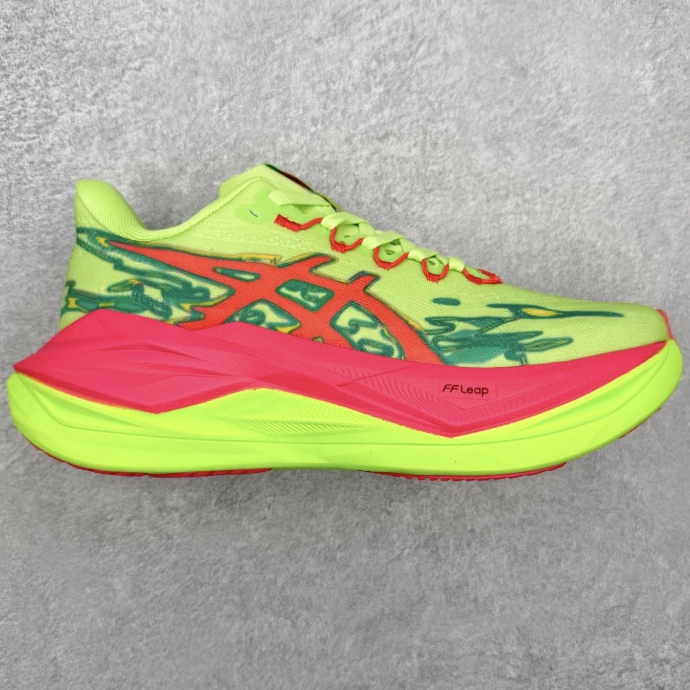 ASICS Sneakers SUPERBLAST 3 — Red and green