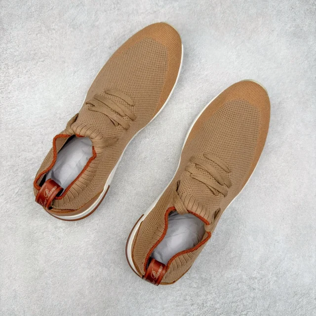 Unbranded Sneakers Knit Sock with Leather Heel Panels product detail image 48