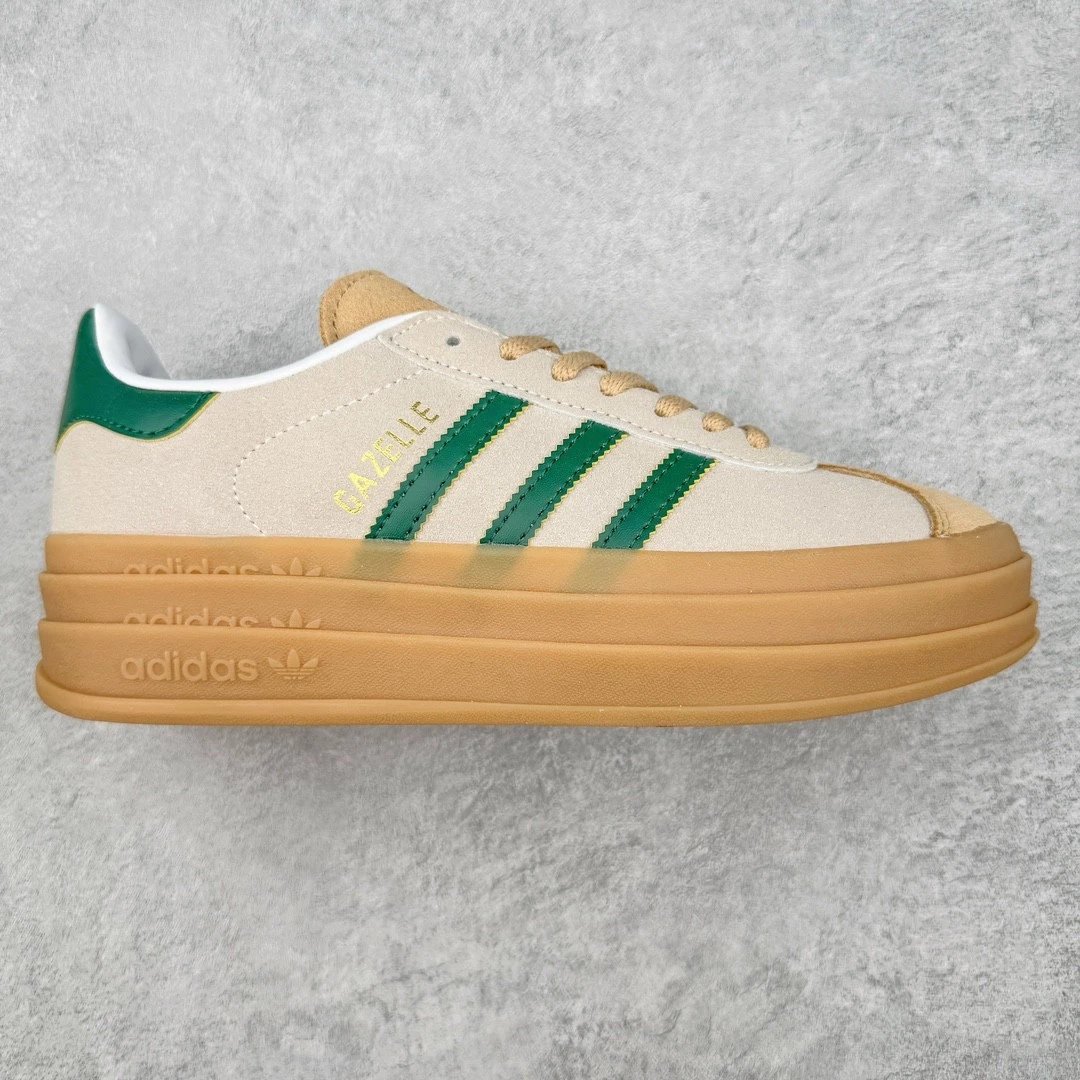 Adidas Sneakers Gazelle Bold platform — rice green raw glue
