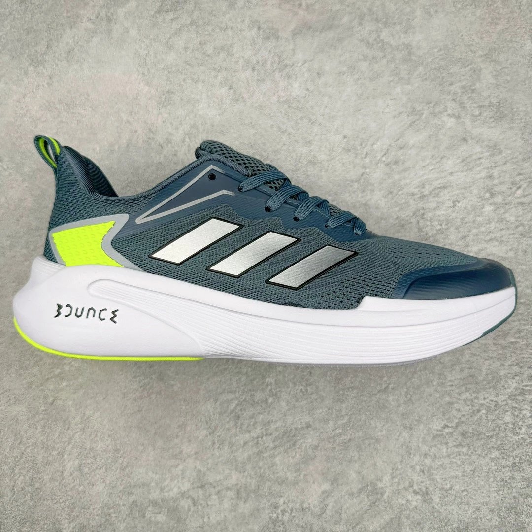 Unbranded Sneakers Low-Top Mesh Lace-Up with Three-Stripe Side Design — Gray-blue