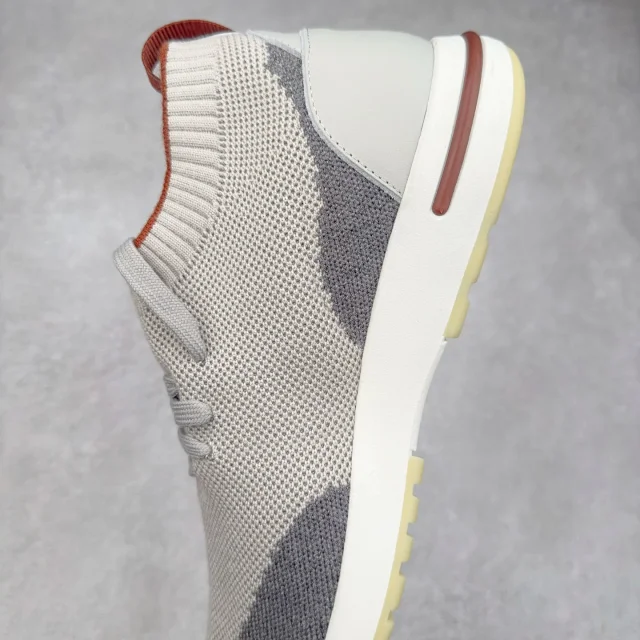 Unbranded Sneakers Knit Sock with Leather Heel Panels product detail image 34