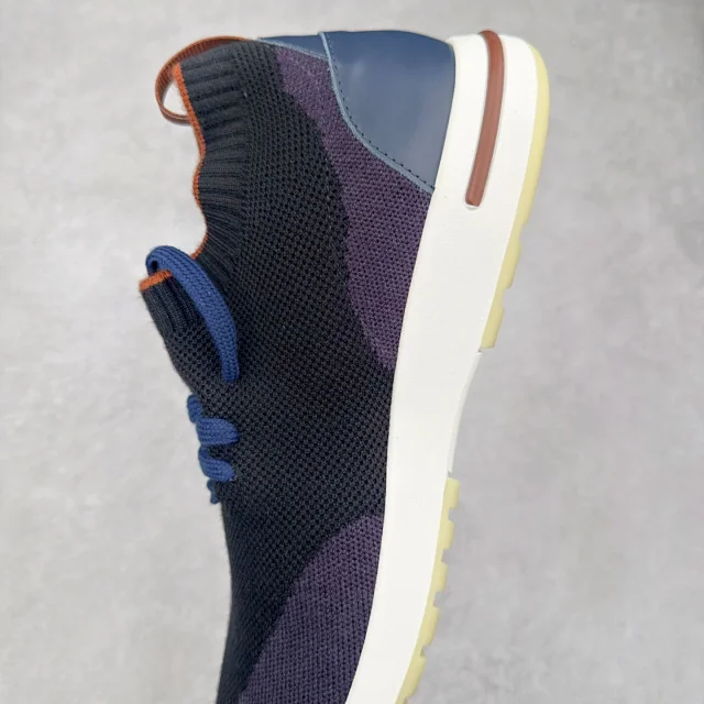 Unbranded Sneakers Knit Sock with Leather Heel Panels product detail image 25