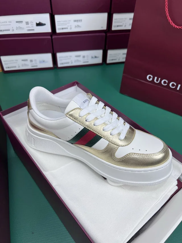 Gucci Sneakers Platform with Web Stripe product detail image 16