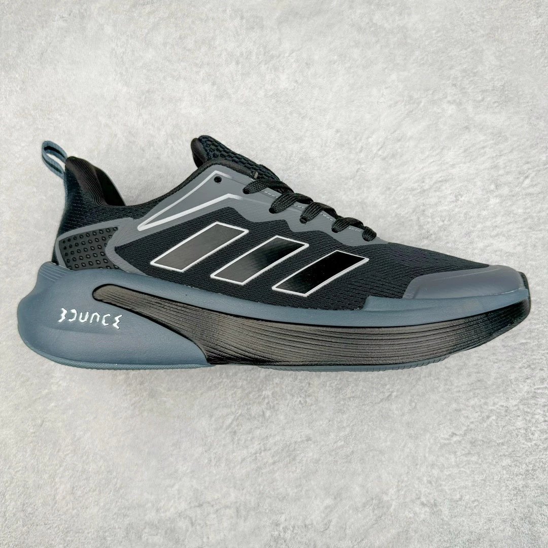 Unbranded Sneakers Low-Top Mesh Lace-Up with Three-Stripe Side Design — Black and gray