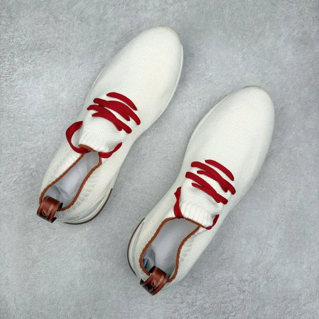 Unbranded Sneakers Knit Sock with Leather Heel Panels product detail image 12