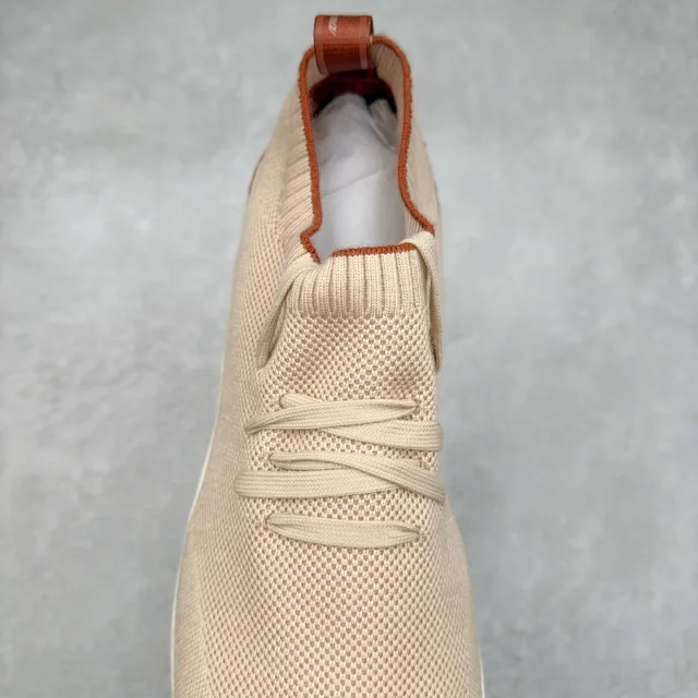 Unbranded Sneakers Knit Sock with Leather Heel Panels product detail image 5