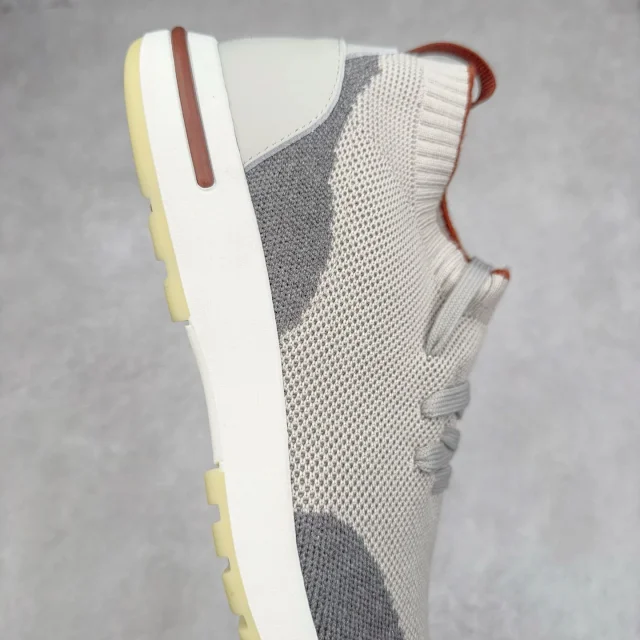 Unbranded Sneakers Knit Sock with Leather Heel Panels product detail image 33