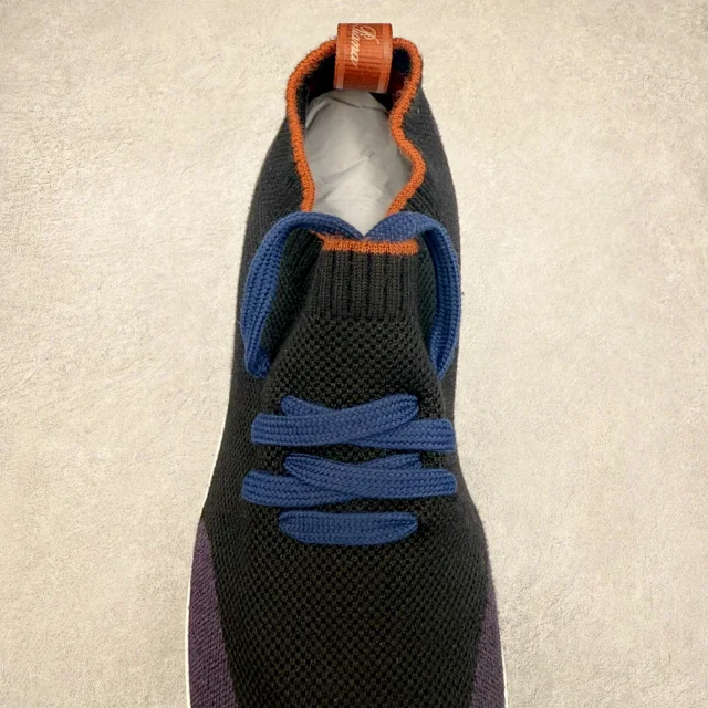 Unbranded Sneakers Knit Sock with Leather Heel Panels product detail image 23