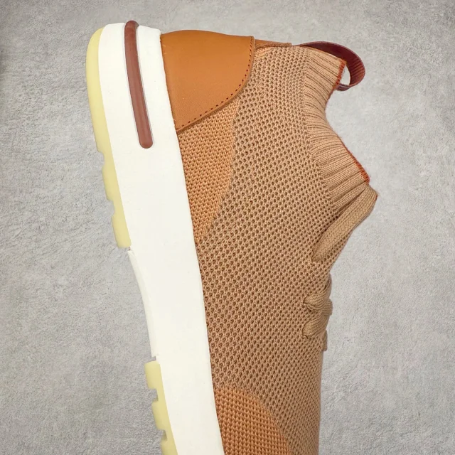 Unbranded Sneakers Knit Sock with Leather Heel Panels product detail image 51
