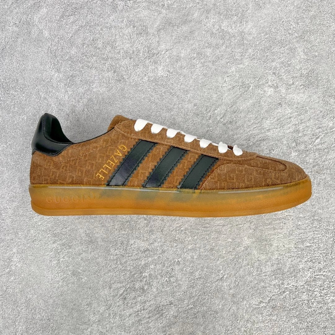 Gucci Sneakers Adidas x Gazelle — gray black tail