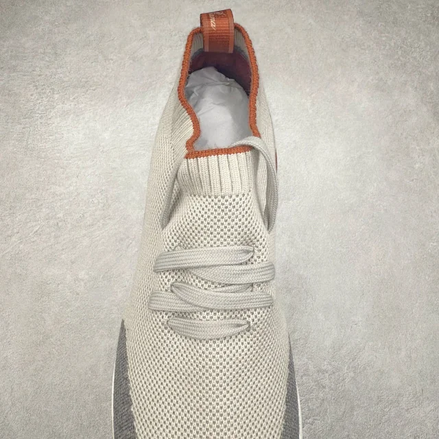 Unbranded Sneakers Knit Sock with Leather Heel Panels product detail image 32
