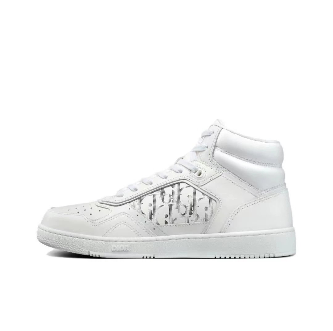 Dior Sneakers B27 low-top with Oblique panels — All White High-top 3 SH133ZSB_H 000