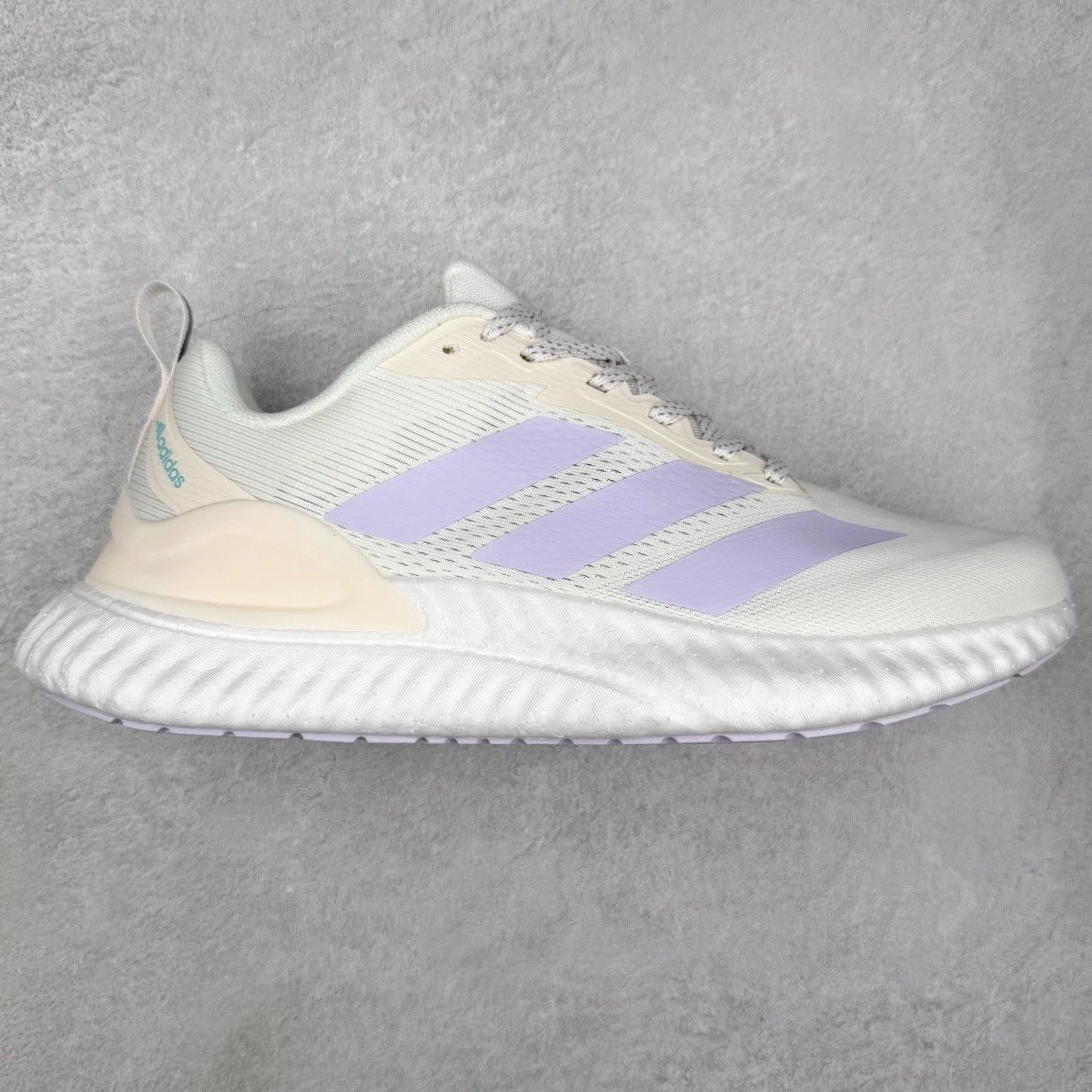 Adidas Sneakers Low-top three-stripe knit with textured foam soles — Pink-purple