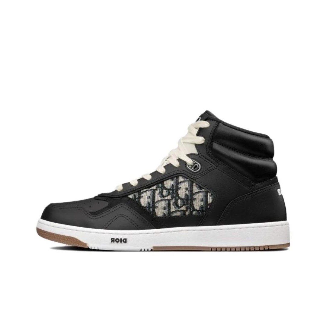 Dior Sneakers B27 low-top with Oblique panels — Second Generation Black High-top 3 SH133ZIR_H 965