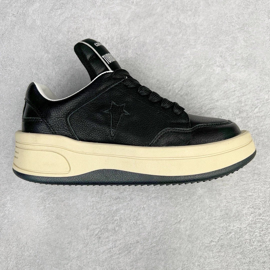 Unbranded Sneakers Platform lace-up with contrast toe caps — Black