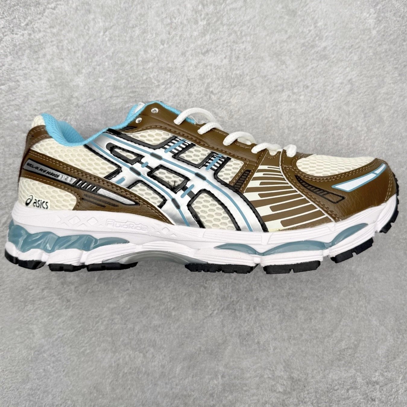 ASICS Sneakers GEL-KAYANO 12.1 — Beige, Brown, and Blue