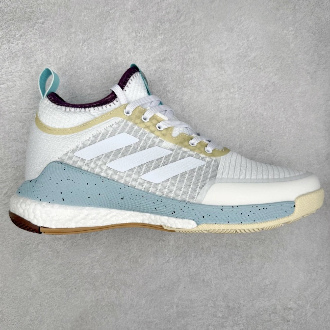 Adidas Sneakers Crazyflight Mid — White, gray, and blue
