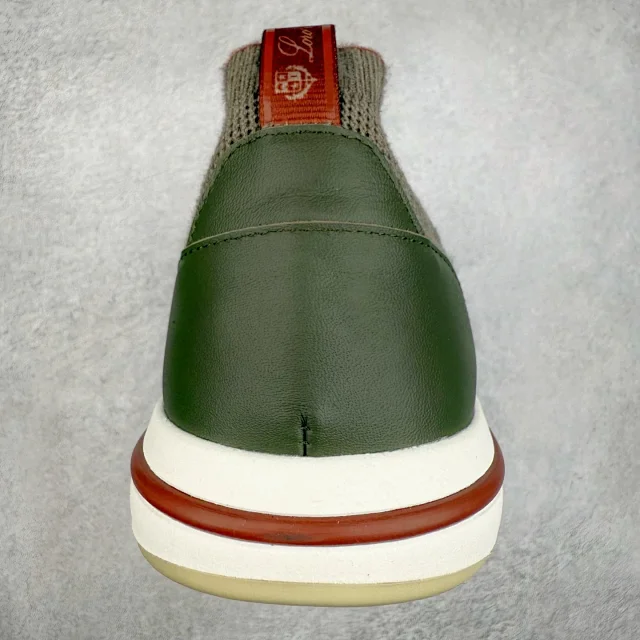 Unbranded Sneakers Knit Sock with Leather Heel Panels product detail image 44