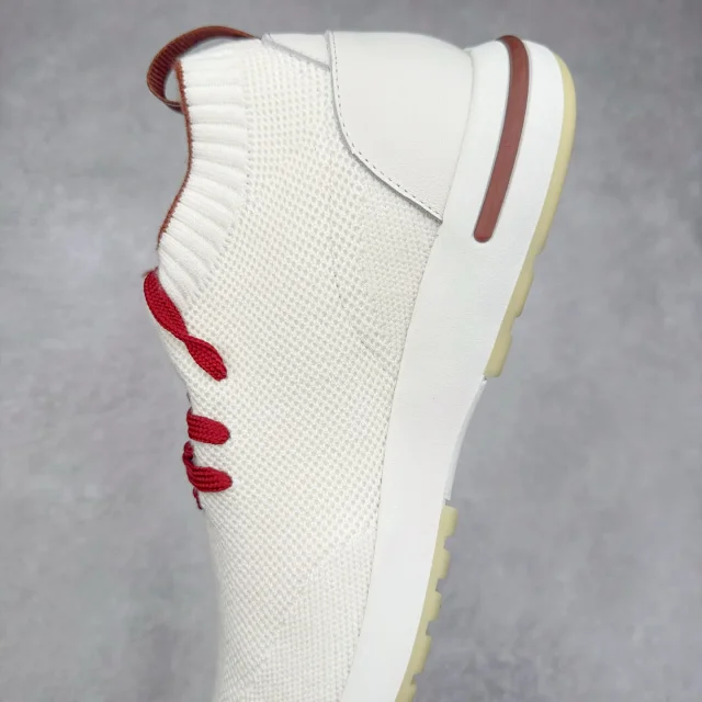 Unbranded Sneakers Knit Sock with Leather Heel Panels product detail image 16