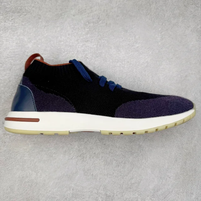 Unbranded Sneakers Knit Sock with Leather Heel Panels product detail image 19