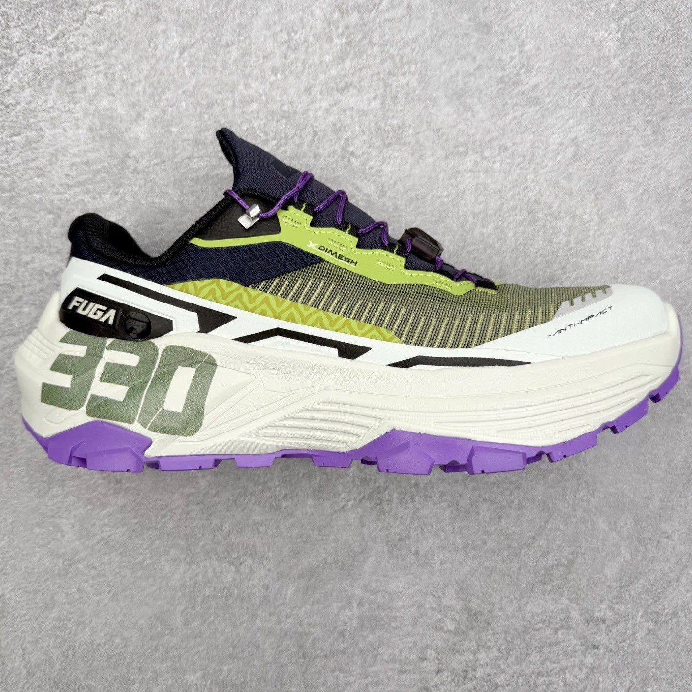 Kailas Sneakers FUGA EX 3 Trail Running Shoes — Green purple 330