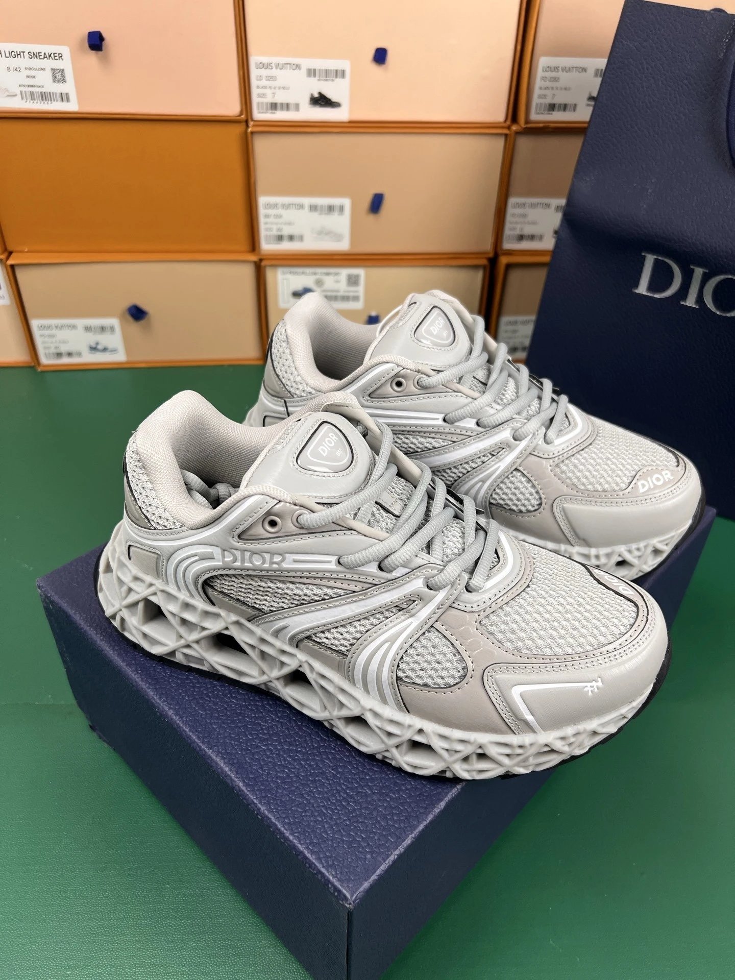 Dior Sneakers B35 Mesh — gray