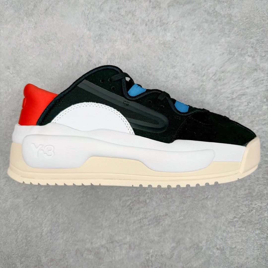Y-3 Sneakers Rivalry low-top platform — Black, white, and red